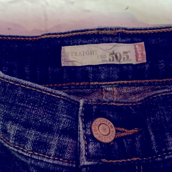 LEVIS 505 STRAIGHT JEANS. SIZE 10 MEDIUM. - Picture 3 of 5